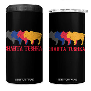 Choctaw Native American Chahta Tushka 4 in 1 Can Cooler Tumbler