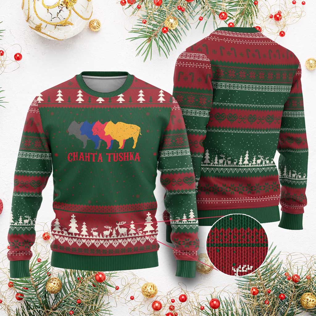 Choctaw Native American Chahta Tushka Ugly Christmas Sweater