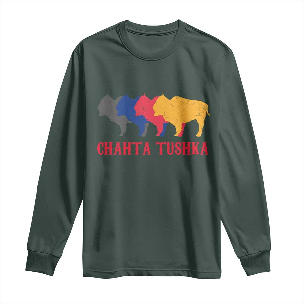 Choctaw Native American Chahta Tushka Long Sleeve Shirt
