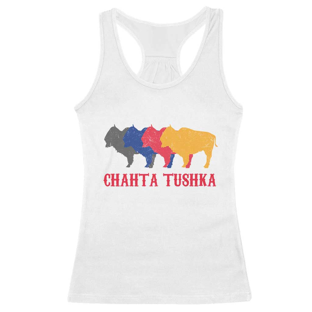 Choctaw Native American Chahta Tushka Racerback Tank Top
