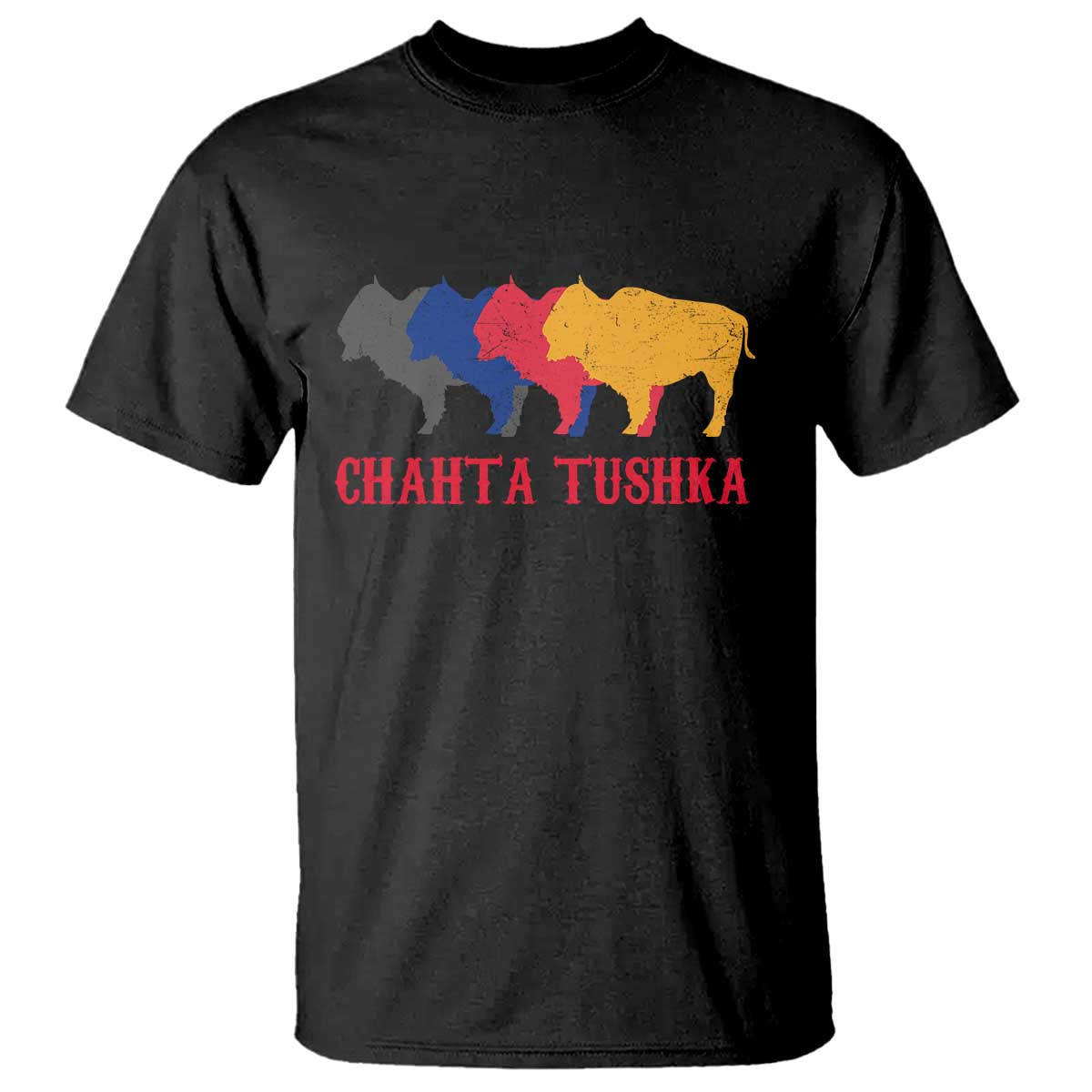 Choctaw Native American Chahta Tushka T Shirt TS14 Black Print Your Wear
