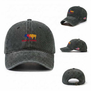 Choctaw Native American Chahta Tushka Washed Cotton Baseball Cap