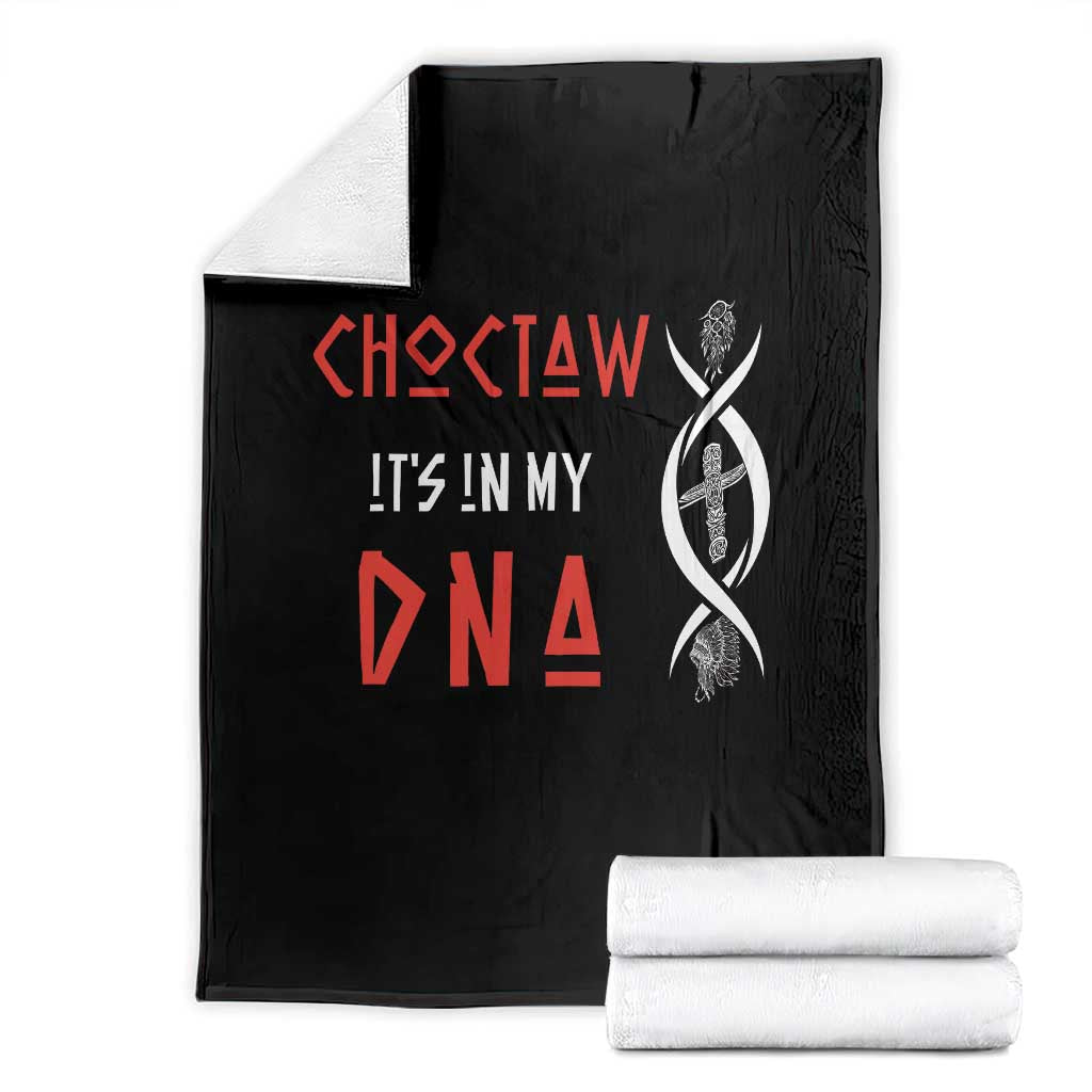 Choctaw Native American DNA Roots Indian Pride Throw Blanket TS14 Black Print Your Wear
