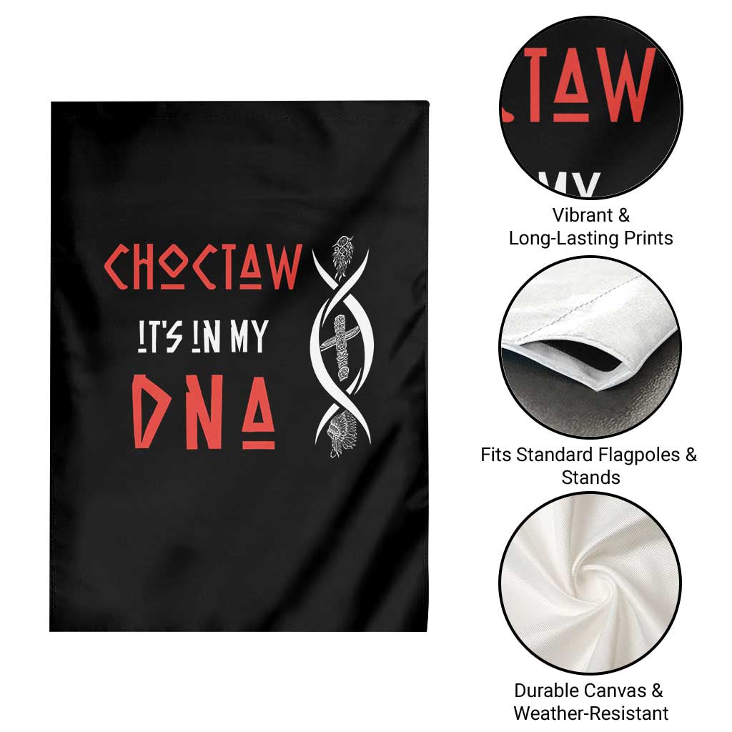 Choctaw Native American DNA Roots Indian Pride Garden Flag
