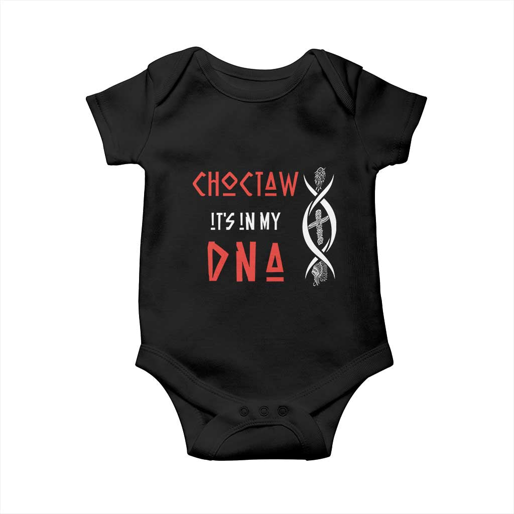 Choctaw Native American DNA Roots Indian Pride Baby Onesie TS14 Black Print Your Wear
