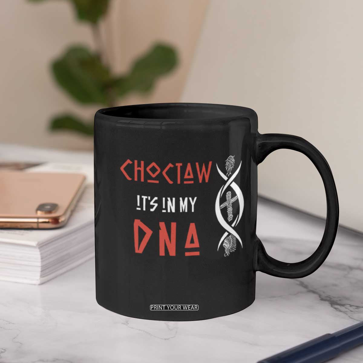 Choctaw Native American DNA Roots Indian Pride Coffee Mug