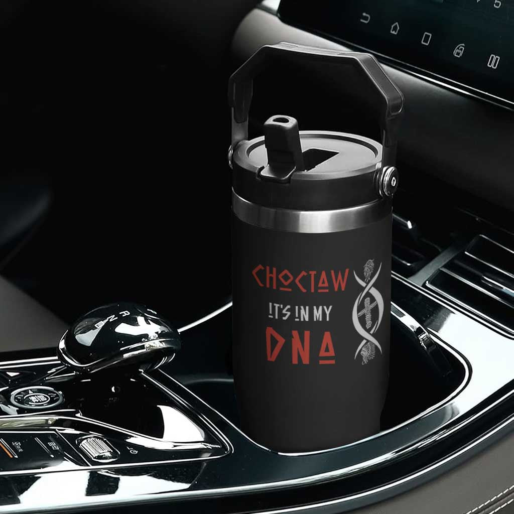 Choctaw Native American DNA Roots Indian Pride Flip Straw Tumbler