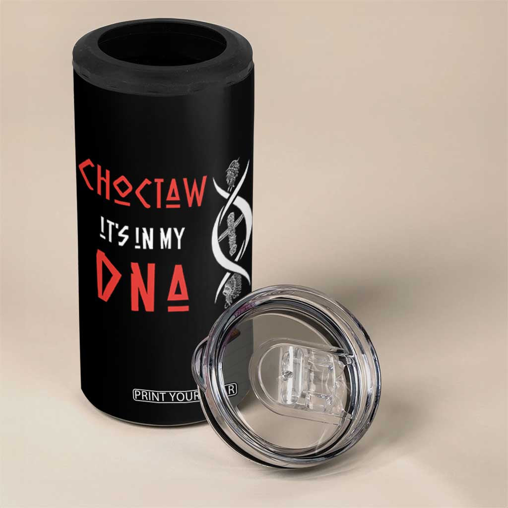 Choctaw Native American DNA Roots Indian Pride 4 in 1 Can Cooler Tumbler