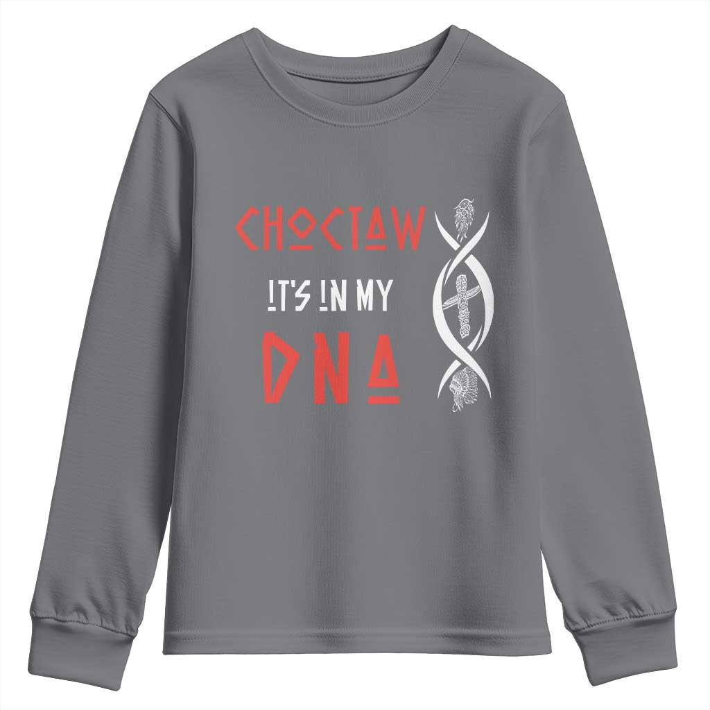 Choctaw Native American DNA Roots Indian Pride Youth Sweatshirt
