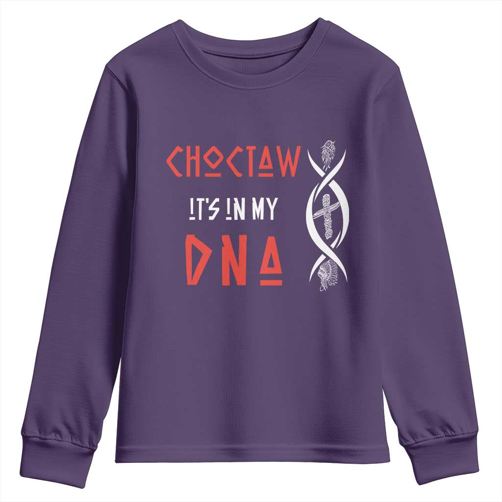 Choctaw Native American DNA Roots Indian Pride Youth Sweatshirt