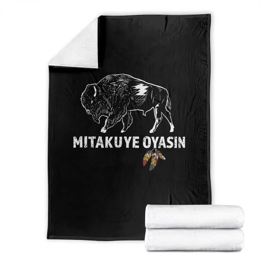 Lakota Tribe Teton Sioux Nation Native American Pride Throw Blanket TS14 Black Print Your Wear