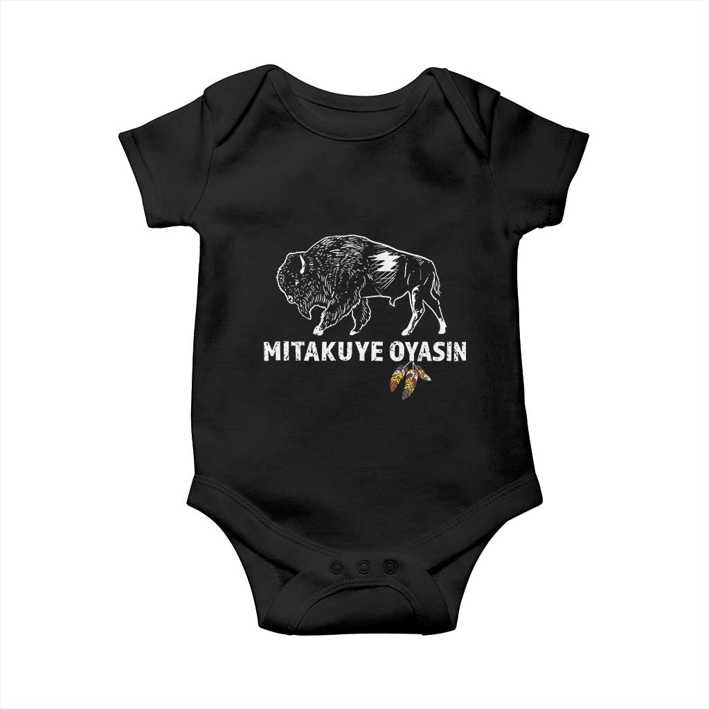 Lakota Tribe Teton Sioux Nation Native American Pride Baby Onesie TS14 Black Print Your Wear