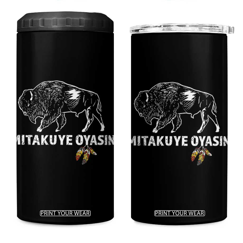 Lakota Tribe Teton Sioux Nation Native American Pride 4 in 1 Can Cooler Tumbler