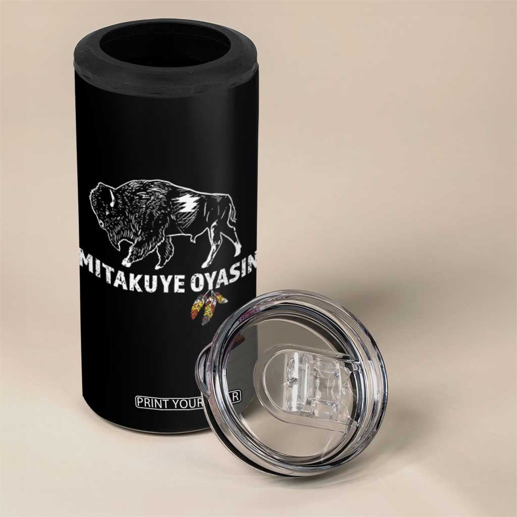 Lakota Tribe Teton Sioux Nation Native American Pride 4 in 1 Can Cooler Tumbler
