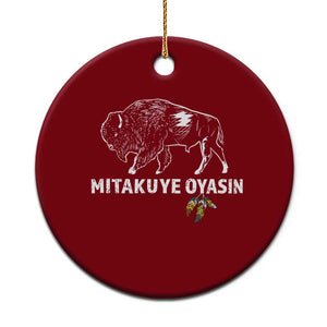 Lakota Tribe Teton Sioux Nation Native American Pride Ceramic Ornament