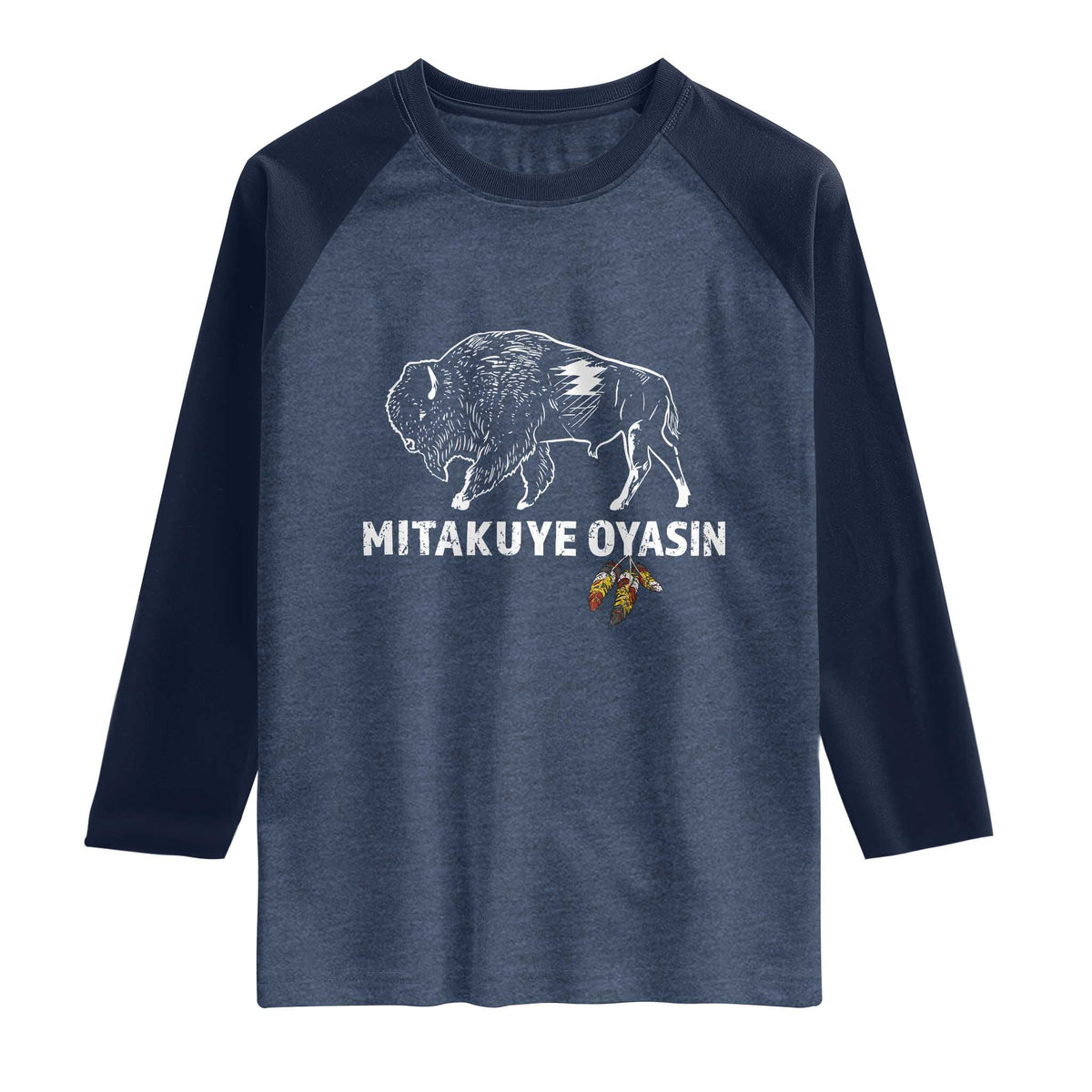Lakota Tribe Teton Sioux Nation Native American Pride Raglan Shirt