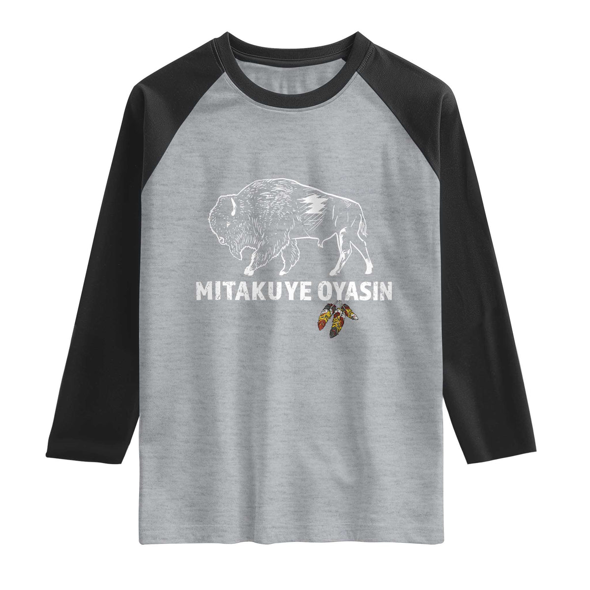 Lakota Tribe Teton Sioux Nation Native American Pride Raglan Shirt