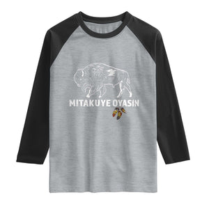 Lakota Tribe Teton Sioux Nation Native American Pride Raglan Shirt