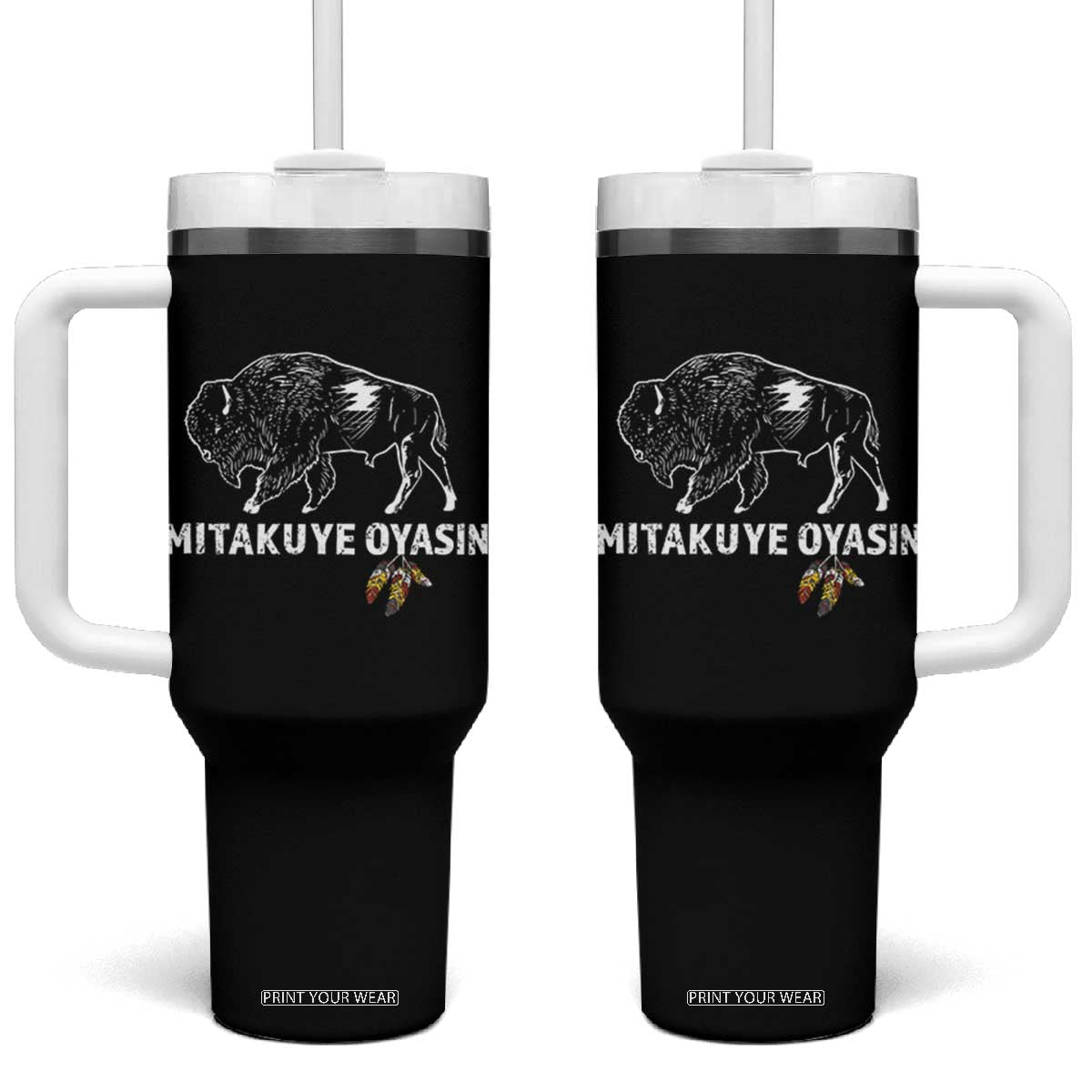 Lakota Tribe Teton Sioux Nation Native American Pride Tumbler With Handle