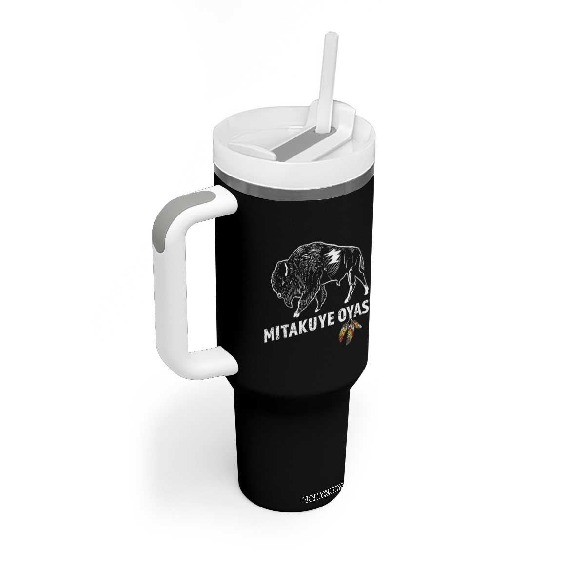 Lakota Tribe Teton Sioux Nation Native American Pride Tumbler With Handle