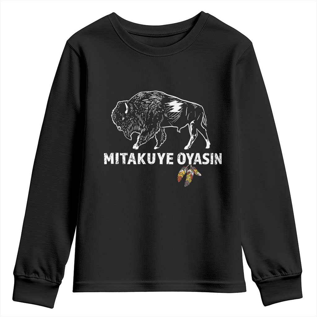Lakota Tribe Teton Sioux Nation Native American Pride Youth Sweatshirt TS14 Black Print Your Wear