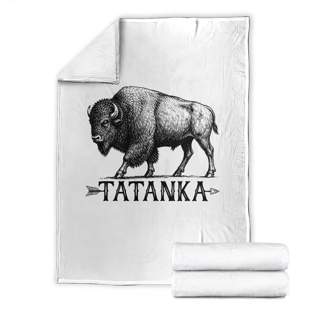 Tatanka Lakota Buffalo Bison Native American West Wildlife Throw Blanket