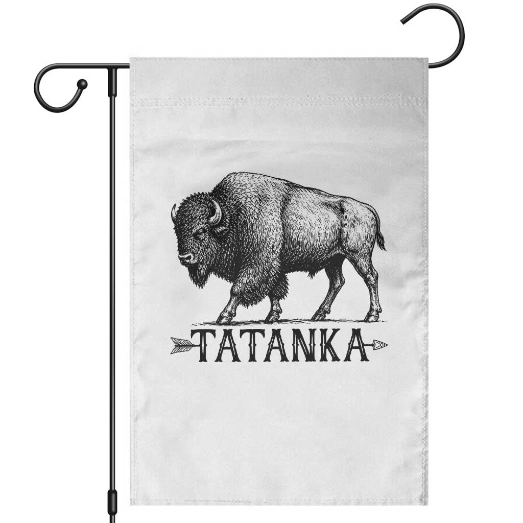 Tatanka Lakota Buffalo Bison Native American West Wildlife Garden Flag TS14 White Print Your Wear