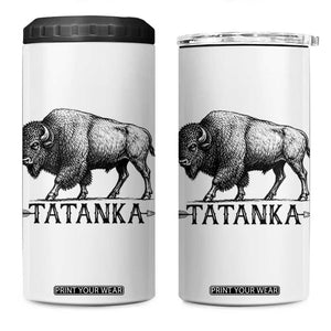 Tatanka Lakota Buffalo Bison Native American West Wildlife 4 in 1 Can Cooler Tumbler