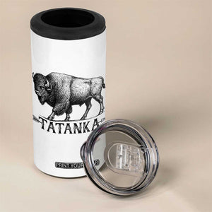 Tatanka Lakota Buffalo Bison Native American West Wildlife 4 in 1 Can Cooler Tumbler