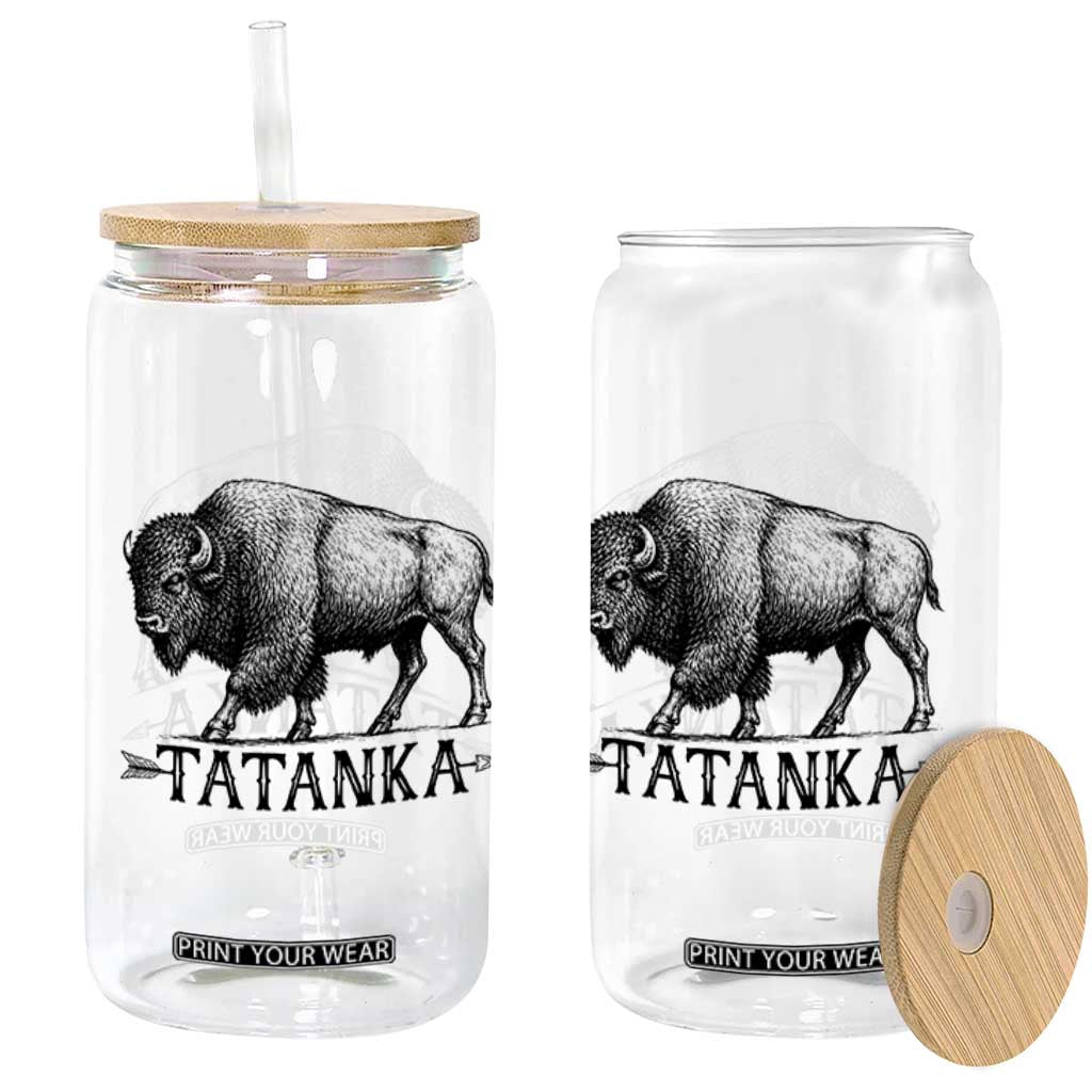 Tatanka Lakota Buffalo Bison Native American West Wildlife Glass Can