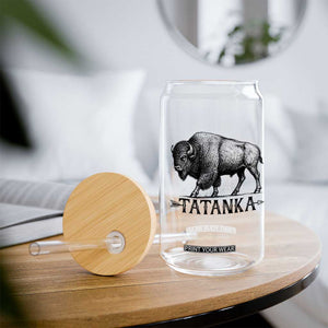Tatanka Lakota Buffalo Bison Native American West Wildlife Glass Can