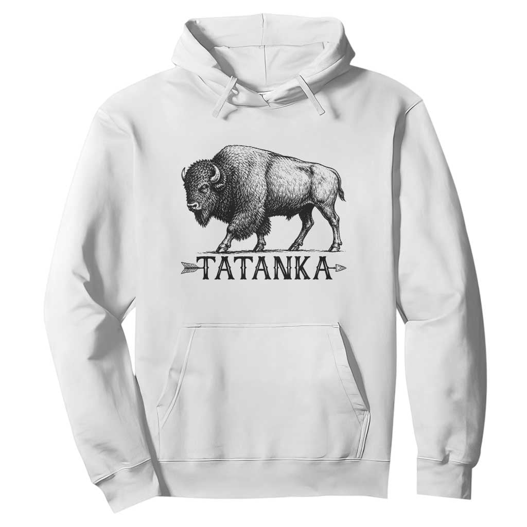 Tatanka Lakota Buffalo Bison Native American West Wildlife Hoodie TS14 White Print Your Wear