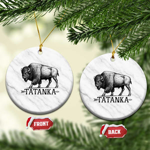 Tatanka Lakota Buffalo Bison Native American West Wildlife Ceramic Ornament
