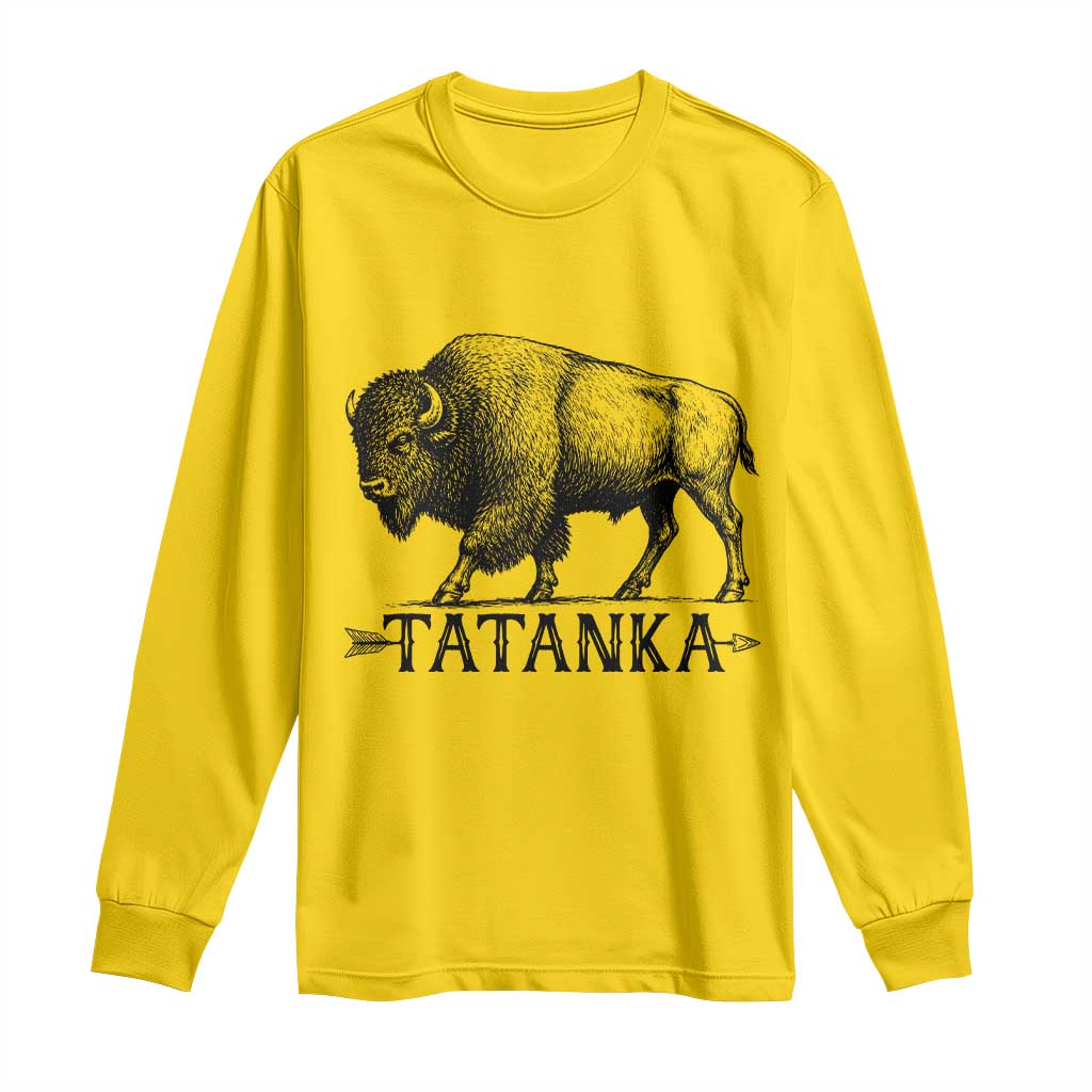 Tatanka Lakota Buffalo Bison Native American West Wildlife Long Sleeve Shirt