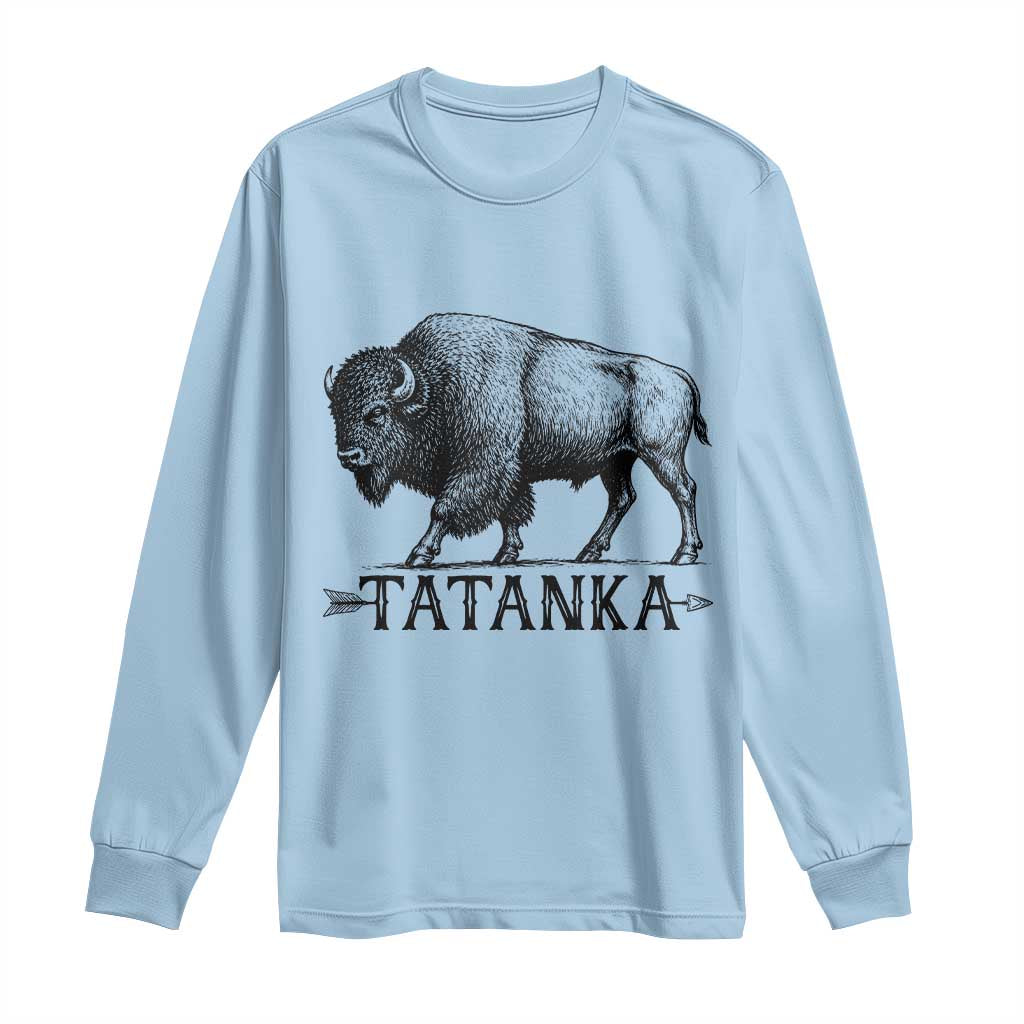 Tatanka Lakota Buffalo Bison Native American West Wildlife Long Sleeve Shirt
