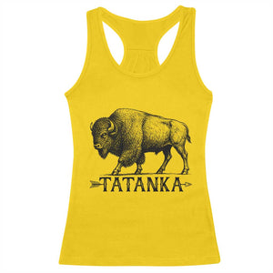 Tatanka Lakota Buffalo Bison Native American West Wildlife Racerback Tank Top