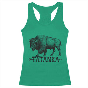 Tatanka Lakota Buffalo Bison Native American West Wildlife Racerback Tank Top