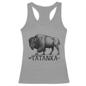 Tatanka Lakota Buffalo Bison Native American West Wildlife Racerback Tank Top