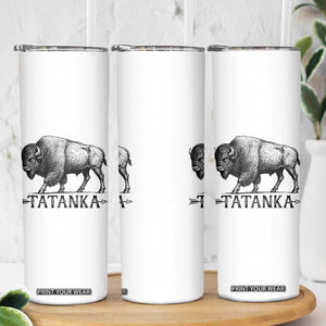 Tatanka Lakota Buffalo Bison Native American West Wildlife Skinny Tumbler