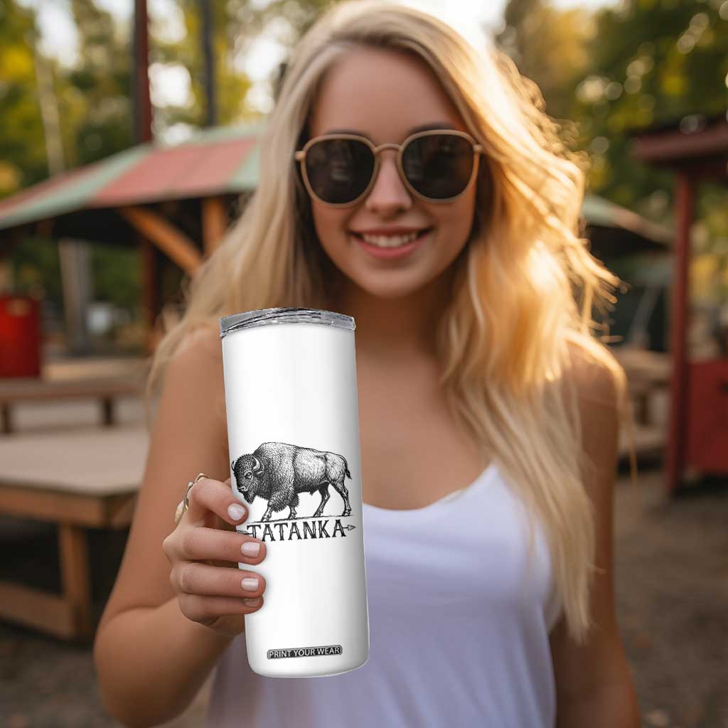 Tatanka Lakota Buffalo Bison Native American West Wildlife Skinny Tumbler