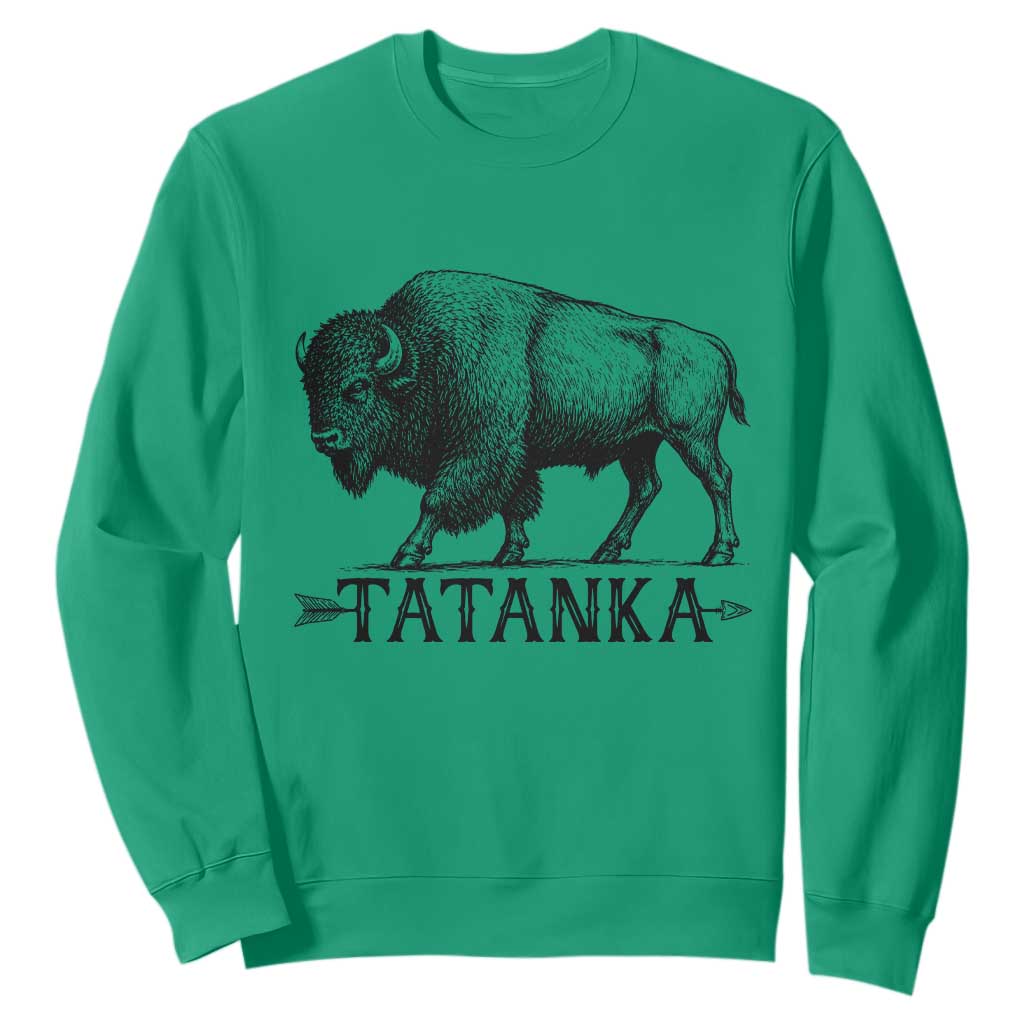 Tatanka Lakota Buffalo Bison Native American West Wildlife Sweatshirt