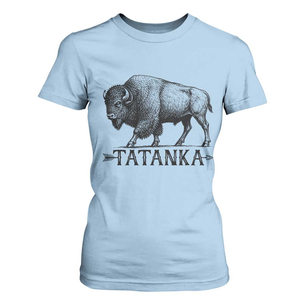 Tatanka Lakota Buffalo Bison Native American West Wildlife T Shirt For Women
