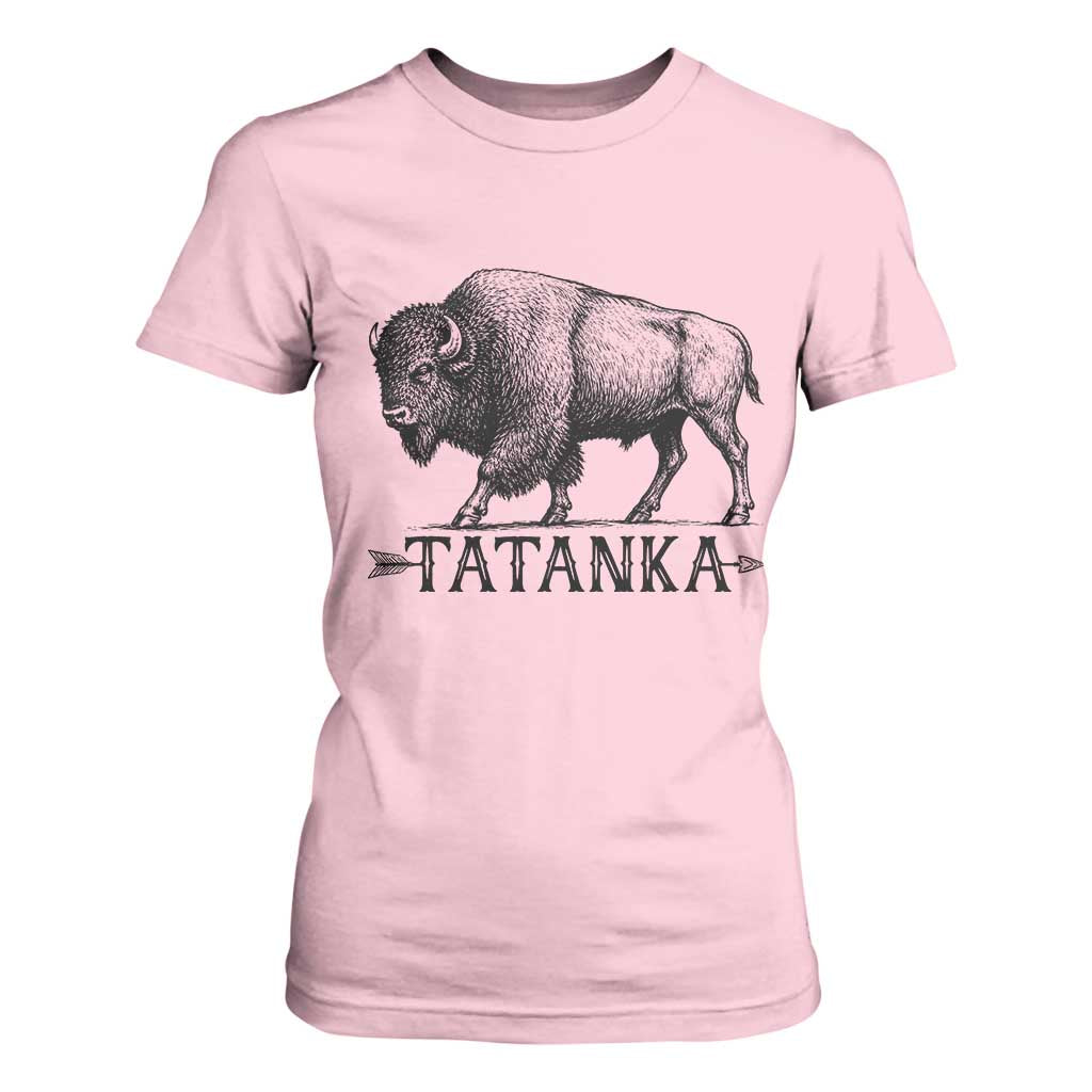 Tatanka Lakota Buffalo Bison Native American West Wildlife T Shirt For Women