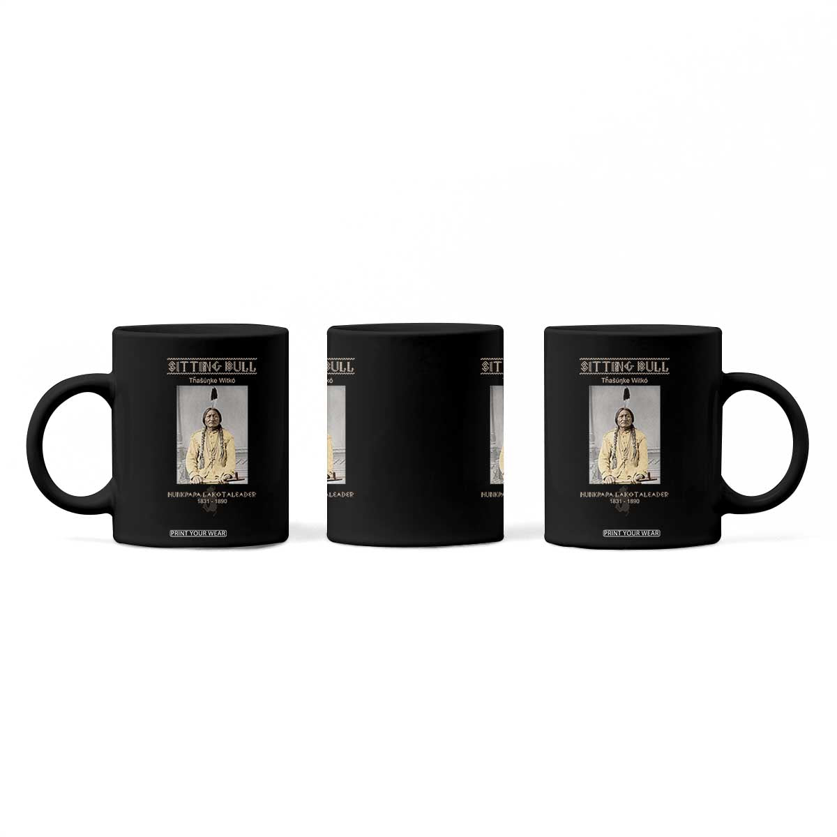 Sitting Bull Lakota Sioux Chief American Indian History Coffee Mug