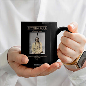 Sitting Bull Lakota Sioux Chief American Indian History Coffee Mug