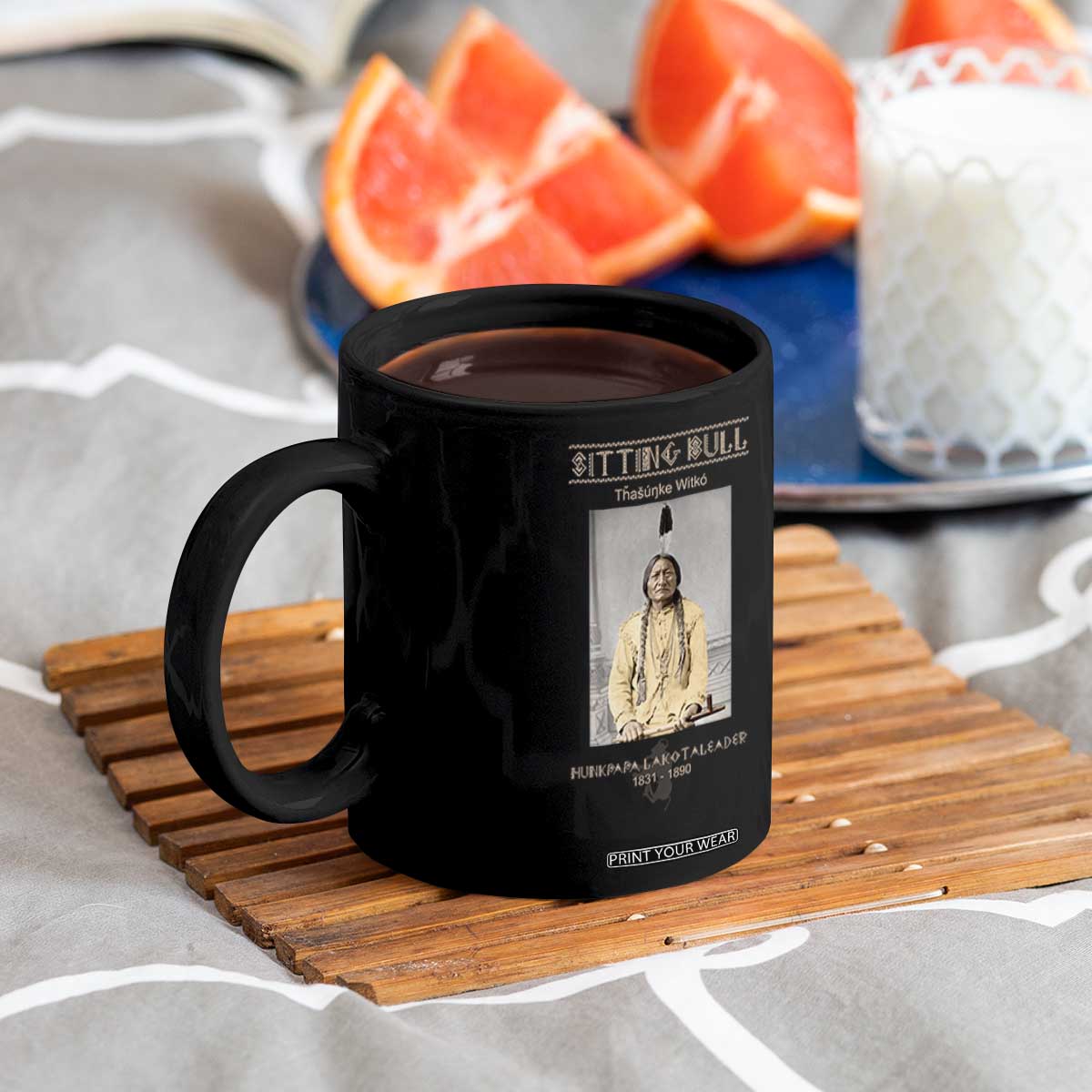 Sitting Bull Lakota Sioux Chief American Indian History Coffee Mug