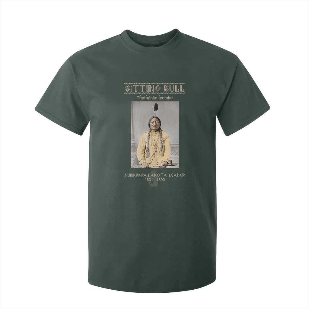Sitting Bull Lakota Sioux Chief American Indian History T Shirt For Kid