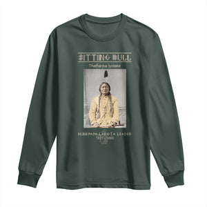 Sitting Bull Lakota Sioux Chief American Indian History Long Sleeve Shirt