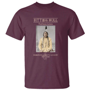 Sitting Bull Lakota Sioux Chief American Indian History T Shirt