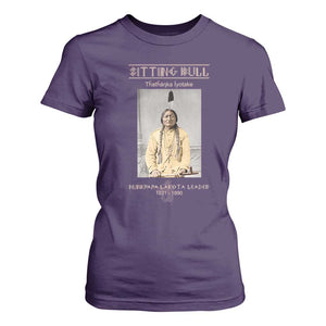 Sitting Bull Lakota Sioux Chief American Indian History T Shirt For Women